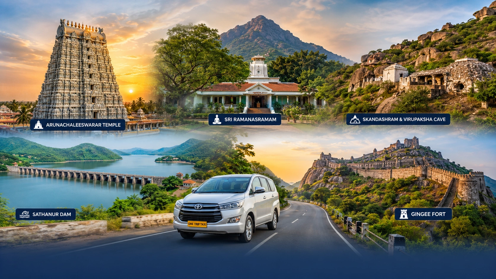 Top 5 Places to Visit Around Tiruvannamalai by Cab